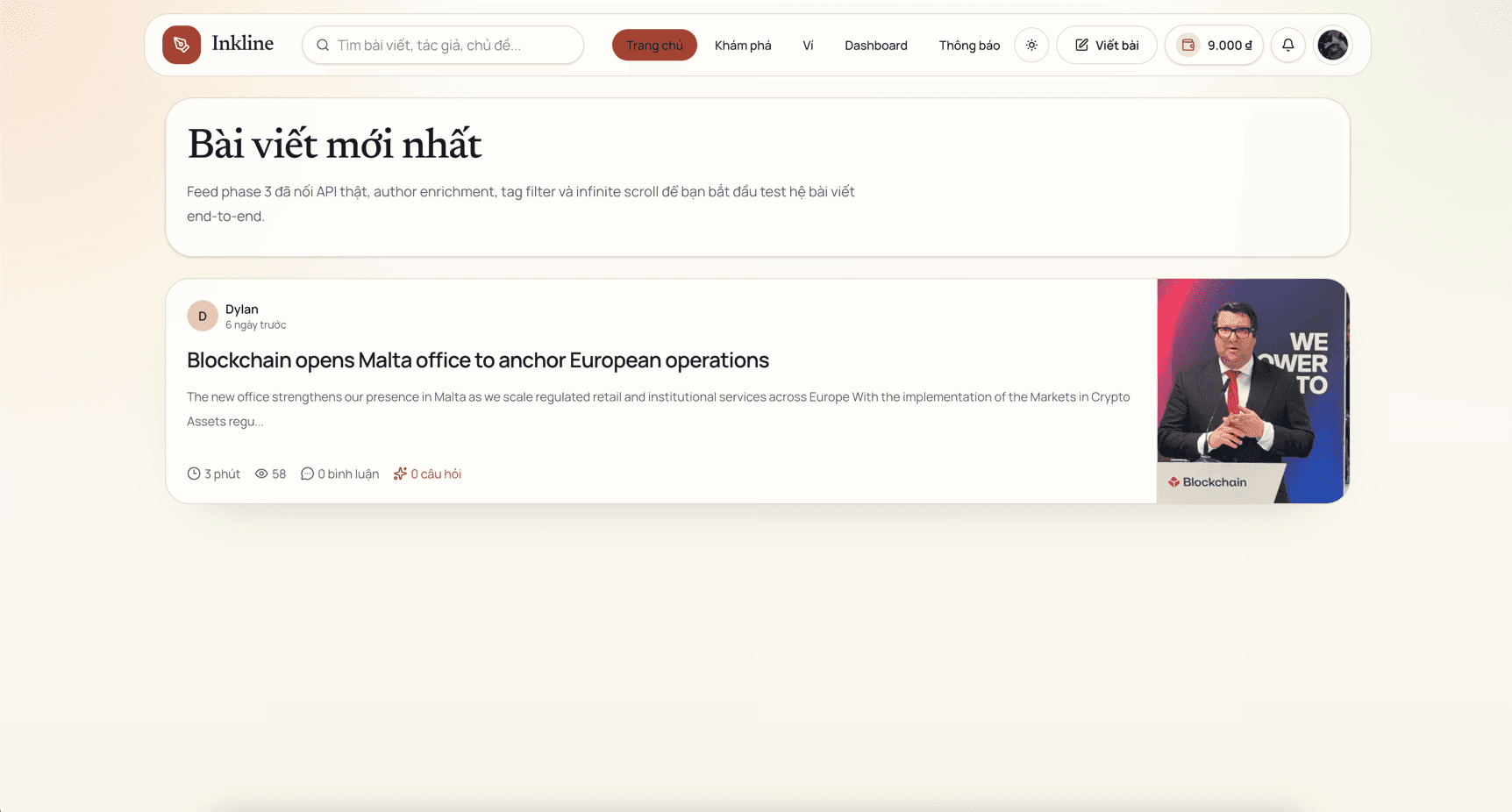 Blog Website preview